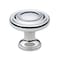 Gliderite Hardware 1-1/4 in. Polished Chrome Rippled Cabinet Knob, 5PK 5415-PC-5 - alternate 1